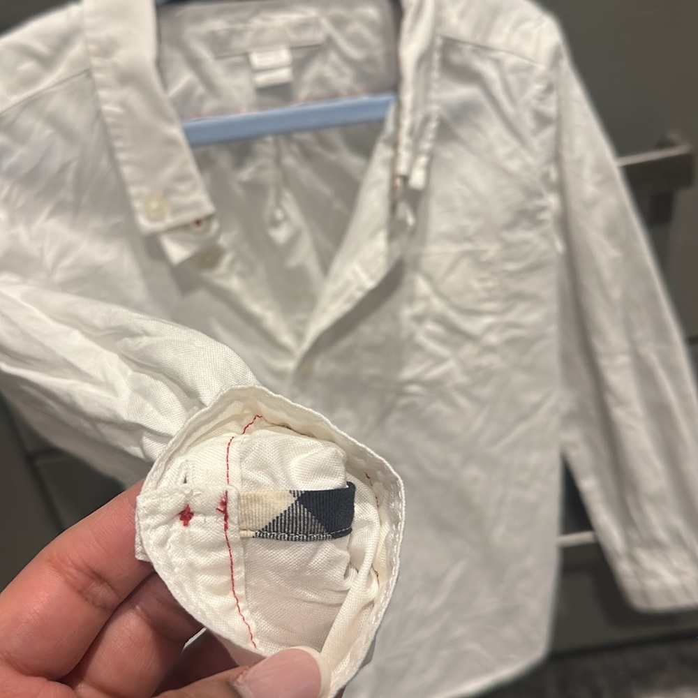 Burberry Toddler White Button Down Shirt Size 3T - Picture 3 of 5